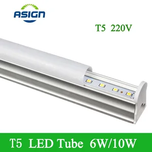 Светодиодные лампы T5, интегрированная трубка 30 см 60 см 220 В  240 В, светодиодная Люминесцентная трубчатая светодиодная лампа, 6 Вт 10 Вт, ампула smd2835 для гостиной