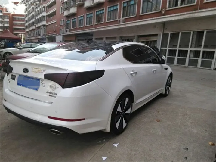Для спойлер Optima 2011-2013 Kia Optima K5 спойлер DKWDK ABS пластик Материал заднего крыла Цвет задний спойлер