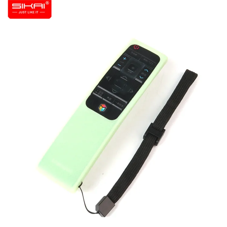 fluorescent green Силиконовый чехол SIKAI для samsung Smart tv, чехол с пультом дистанционного управления, защитный чехол для samsung tv BN59-01220G, чехол с пультом дистанционного управления - Цвет: fluorescent green
