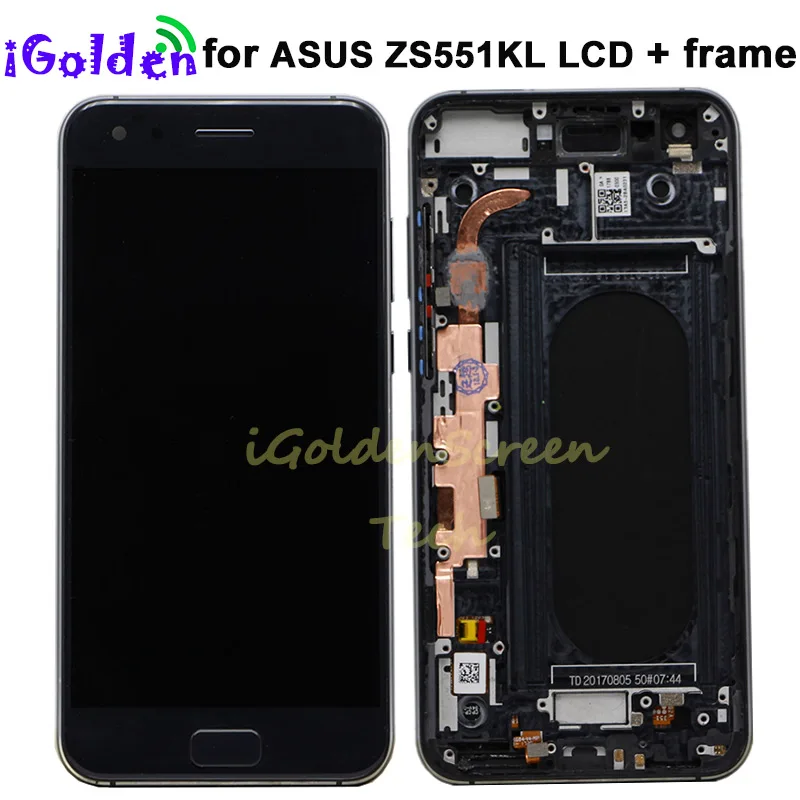 Для ASUS ZenFone 4 Pro ZS551KL ЖК дисплей кодирующий преобразователь сенсорного экрана в