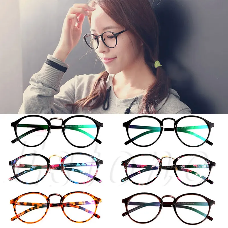 Винтажные очки унисекс с прозрачными линзами круглые в стиле ретро для мужчин и