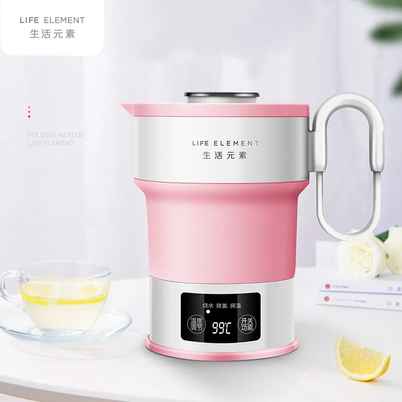 110 В складной электрический чайник переносной светодиодный умный сенсорный