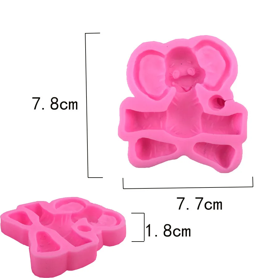Силиконовые формы в виде слона для мастики торта инструменты выпечки кексов
