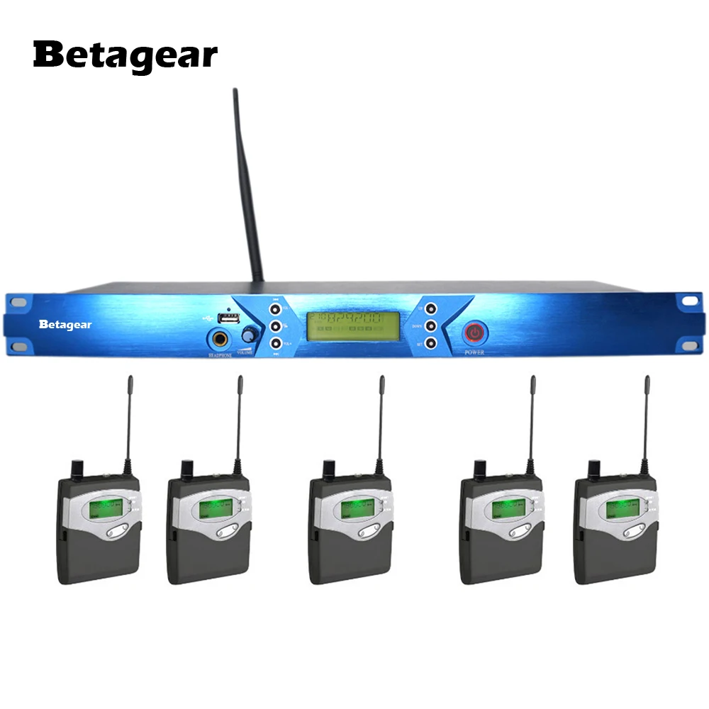 Система мониторинга Betagear BT5101 с 5 приемниками персональный монитор беспроводная