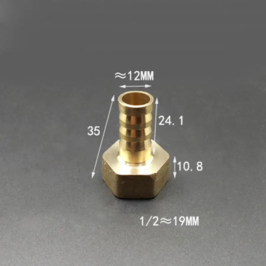 DN15 1/2 &quotBSP Женский x 12 мм шланг Барб Латунная Труба фитинг адаптер Муфта|hose barb|brass