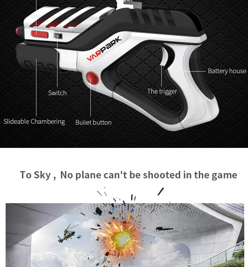 Новейший портативный Bluetooth AR-Gun VR AR игровой пистолет контроллеры AR игрушечный игровой пистолет с 3D AR игры для iPhone Android смартфон