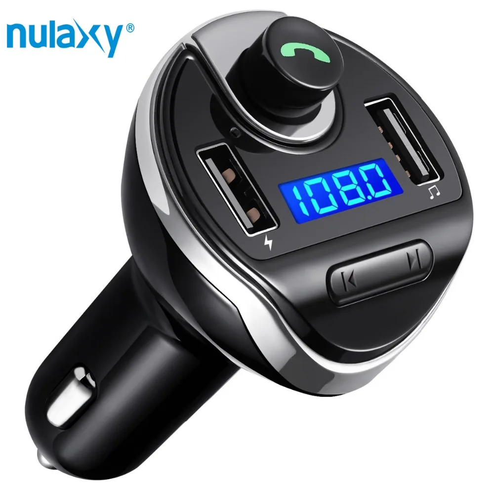 Nulaxy fm-передатчик Bluetooth Беспроводной радиостанция укв с усилителем типа вибратора