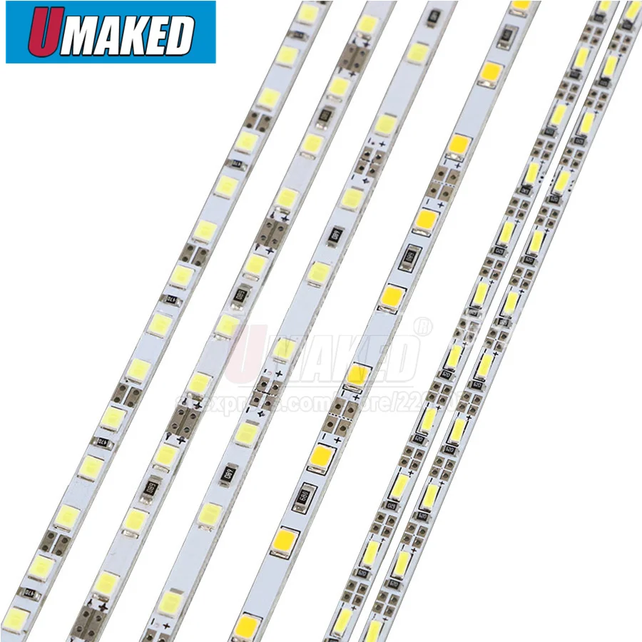 

50 см 4 мм ширина яркость SMD4014/ 2835/5630 светодиодная жесткая полоса Высокая яркость 5 в теплый белый/белый цвет светодиодная полоса освещения