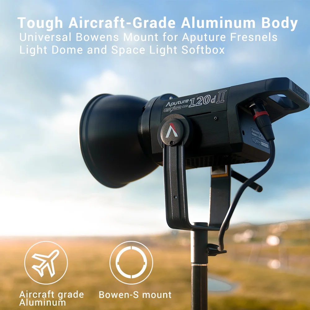 Крепление прожектора Aputure LS C120d II 120d + с линзой Френеля DMX 5 световых эффектов TLCI/CRI 96