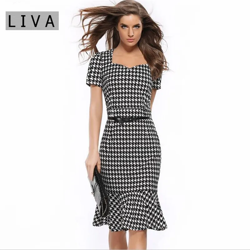 Платье карандаш с хвостом и баской большого размера S XXXL 2017|dress with open back|dresses clubdresses