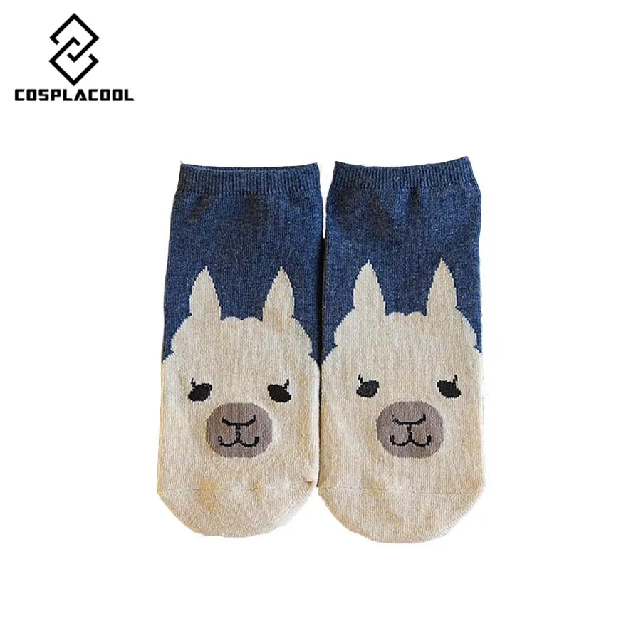 [Cospaccool] Милые Женские носочки с рисунком животных свиньи/мопса забавные женские