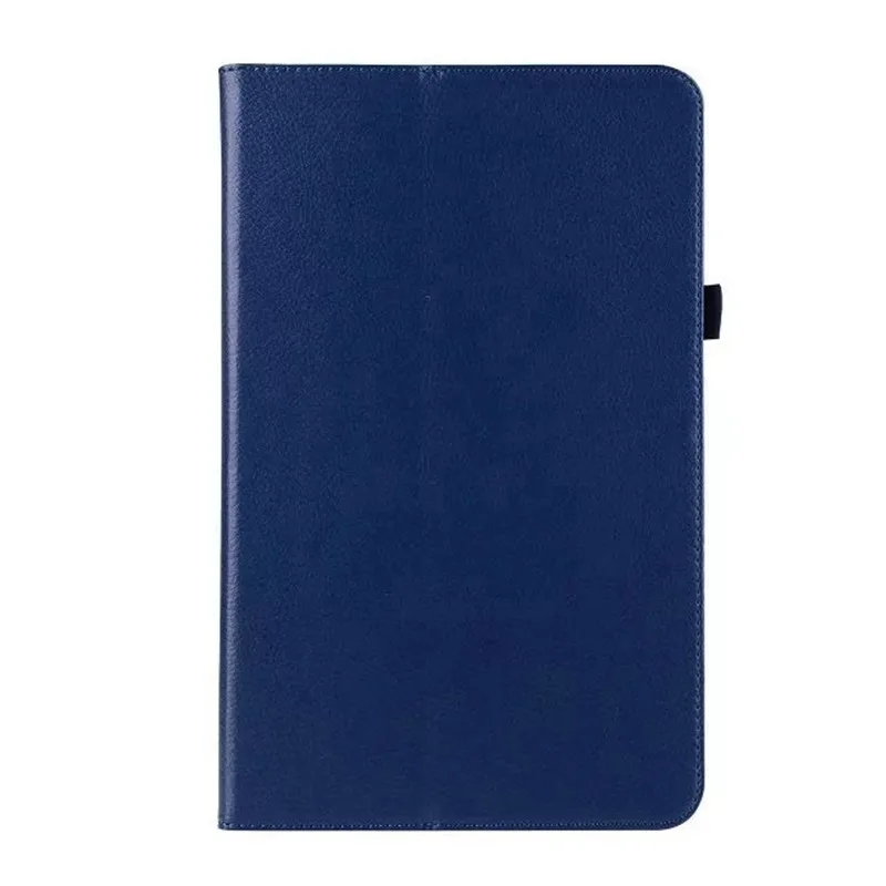 Тонкий складной откидной Чехол-подставка из искусственной кожи для Samsung Galaxy Tab A A6 10,1 T585 T580 SM-T580 T580N Funda Чехлы+ пленка+ ручка - Цвет: Dark Blue