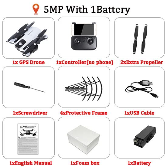 5MP 1B SG900 SG900S SG900-S X192 gps Квадрокоптер с 1080P HD камерой вертолет с фиксированной точкой wifi FPV Дрон режим следования за мной - Цвет: 5MP 1B