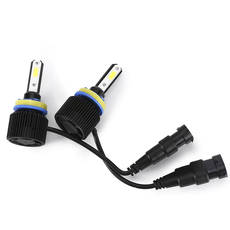 2 шт. авто H4 LED H7 H1 H3 9006 HB4 H8 9005 HB3 автомобиля Фары для 72 Вт 8000lm высокое светодиодные