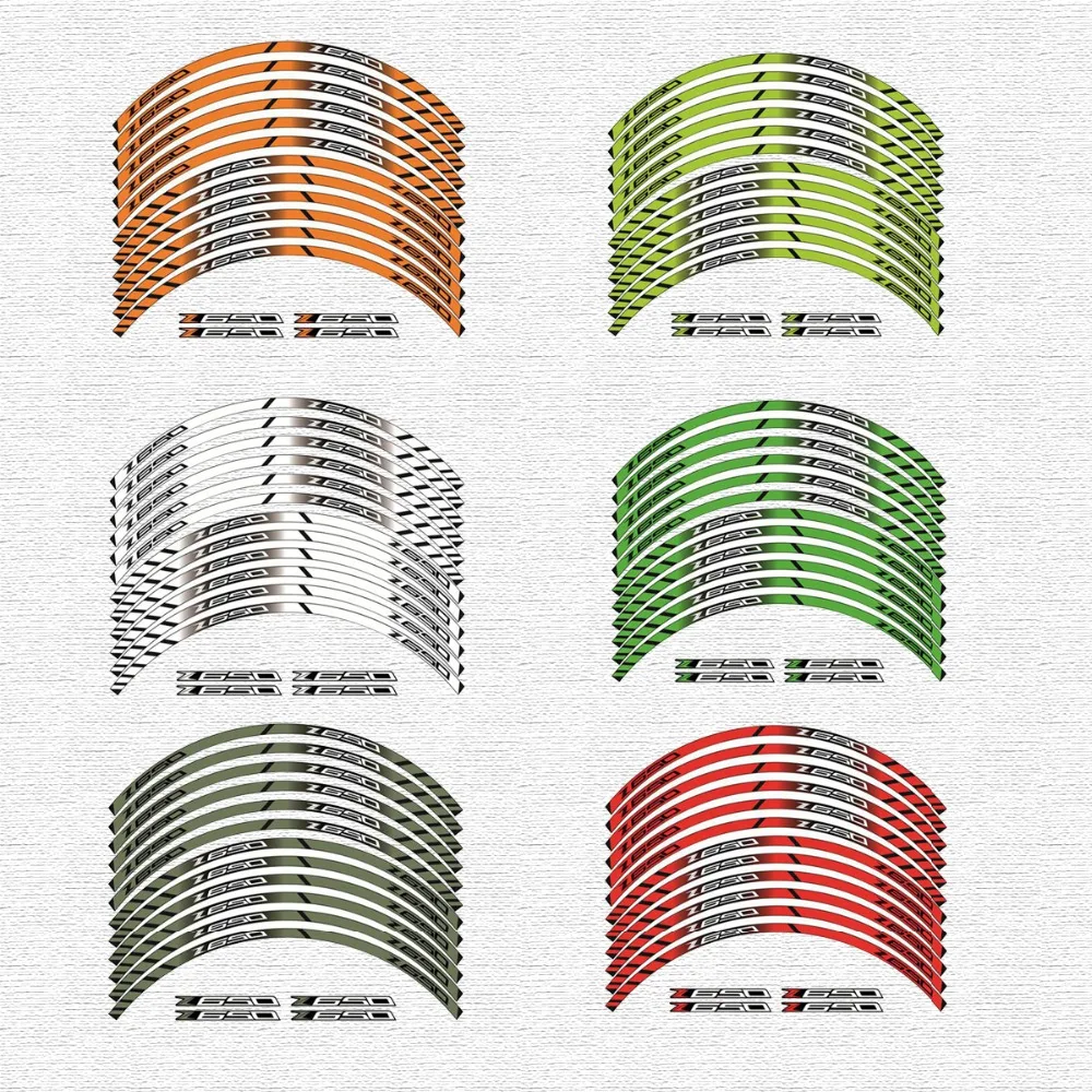 

Высококачественные наклейки на мотоциклетные колеса, Водонепроницаемые Светоотражающие наклейки, полосы обода для kawasaki Z650 kawasakiz650