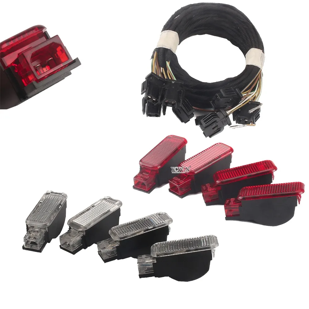

For AUDI A3 A4 A6 A8 TT Q3 Q5 RS6 Qty8 OEM Door Warning Light Panel Lamp Cable