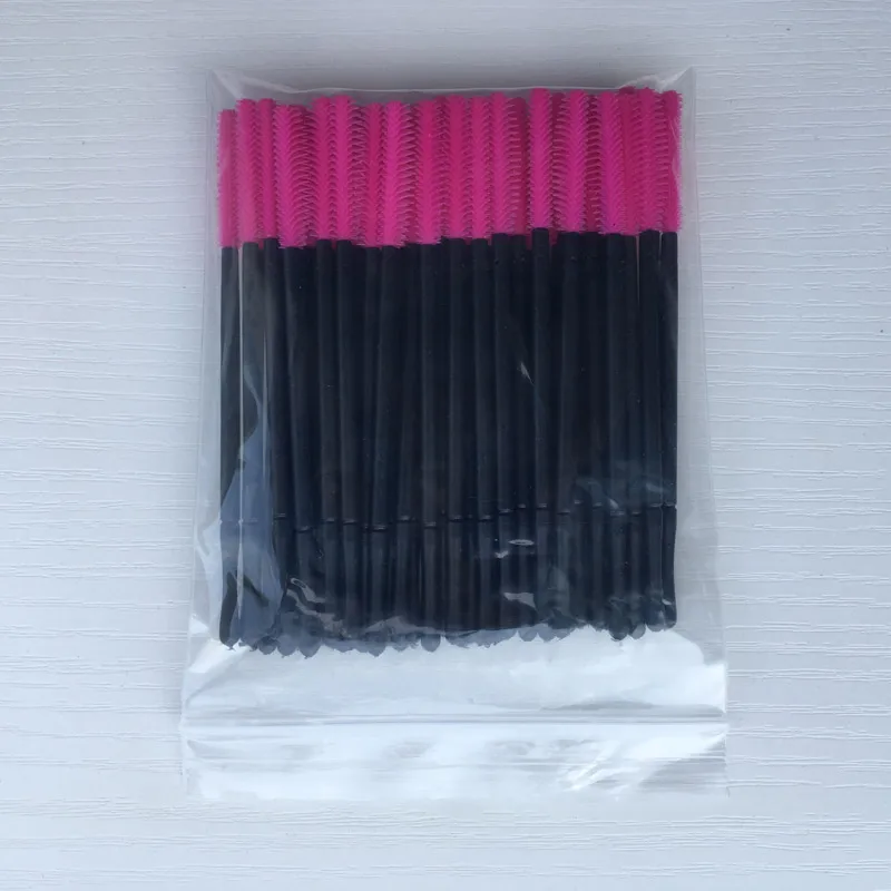 

500 pcs Silicone One-Off Disposable Eyelash Brush Mascara Applicator Wand makeup Brushes Eye care makeup Styling tools