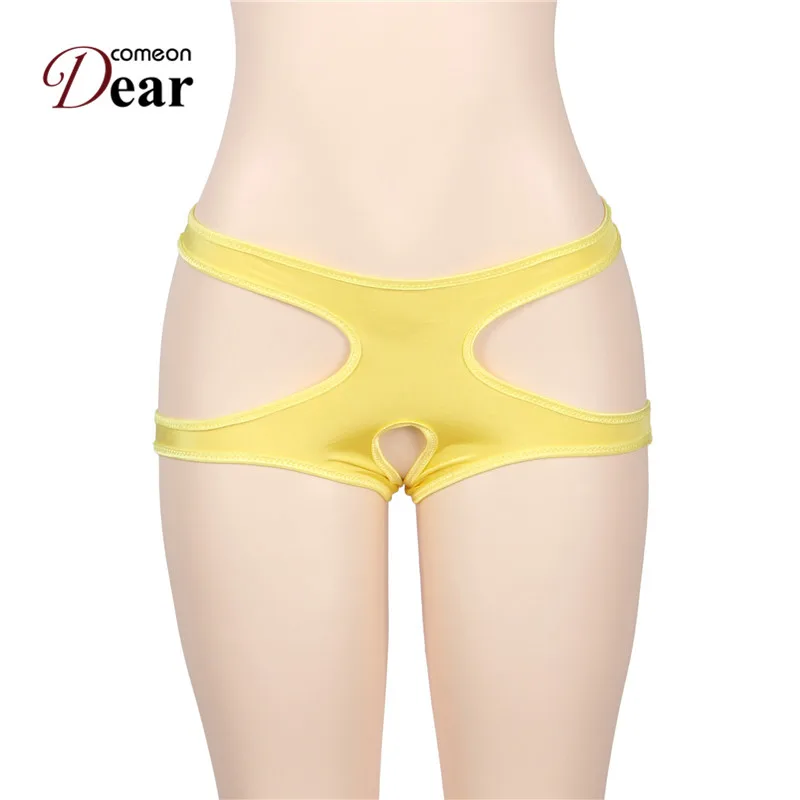 Comeondear PA5016 разноцветный Новые однотонные Для женщин трусы с вырезами открытой