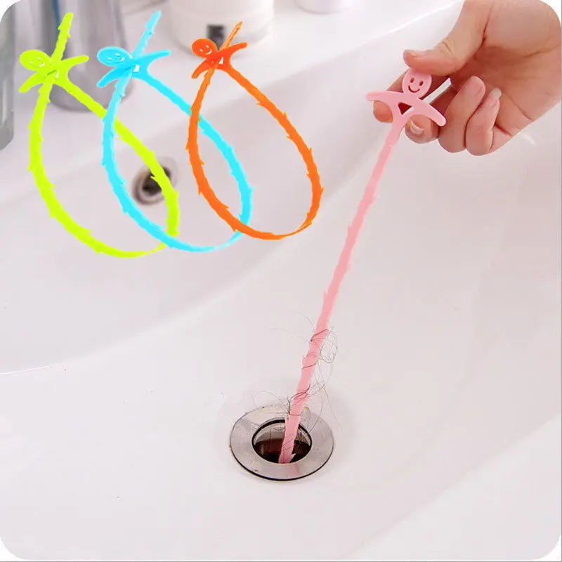 

New Fashion Sink Cleaning Hook Bathroom Floor Drain Sewer Dredge Device Small Tools Creative Home Sewer Toilet Sink Bathtub