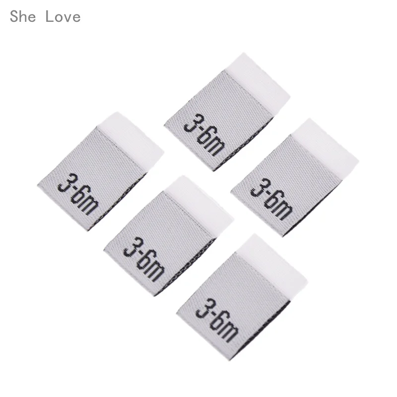 3 She Love/100 шт., одежда для малышей, полиэфирная ткань, этикетки для одежды, швейные, бытовые, текстильные, Лоскутные, аксессуары для одежды - Цвет: 3