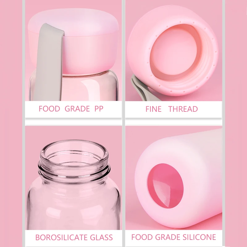 2019 Взрывные Модели Корея чашки креативные парные однослойное стекло бутылки