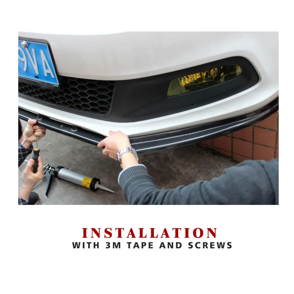 Неокрашенный спойлер для переднего бампера из углеродного волокна/ФАП