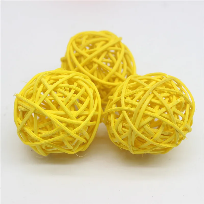 7 шт./лот 5 см разноцветный ротанговый шар DIY Sepak Takraw шары домашние украшения и