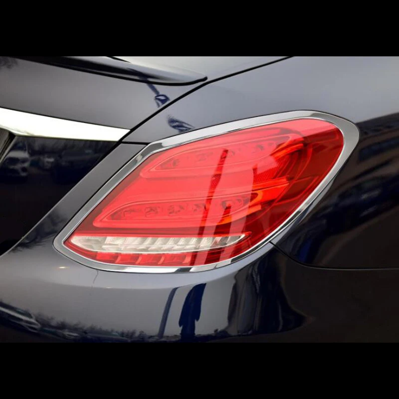 Хромированная накладка на заднюю фару автомобиля для Mercedes Benz C Class 2019 ABS