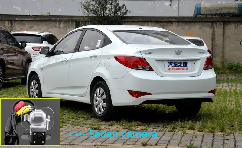 Solaris Sedan Camera Zeniss номерной знак Автомобильная камера заднего вида для hyundai Solaris седан хэтчбек VERNA ACCENT резервная Автомобильная камера CCD Водонепроницаемая - Название цвета: Solaris Sedan Camera