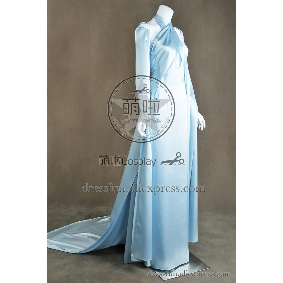 Игра престолов Косплей Дейенерис Таргариен Дани бурерожденная костюм Голубое