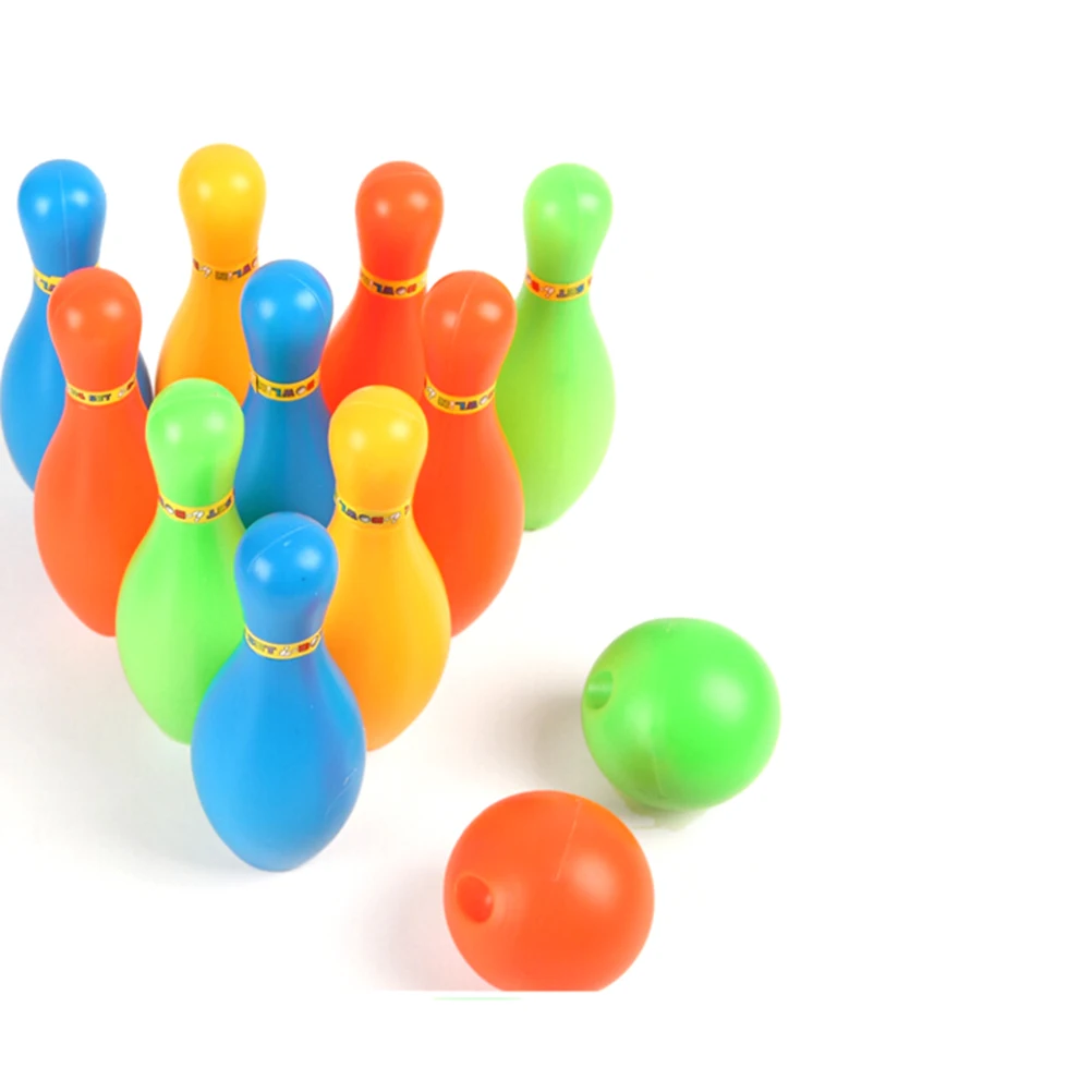 1 комплект детский пластиковый Боулинг с шариком и булавками 11 см|bowling set|kids