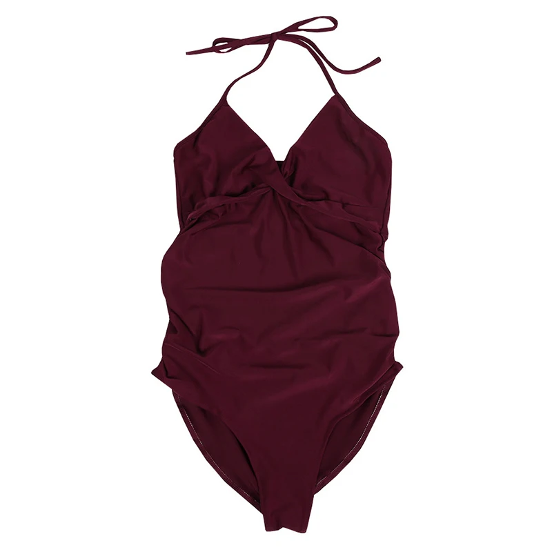 Maternity Swimwear Premaman One Piece Women 2021 Casual Sport Swimsuit Plus Size Female Bathing Suit Beach Bikini Swim Wear | Спорт и