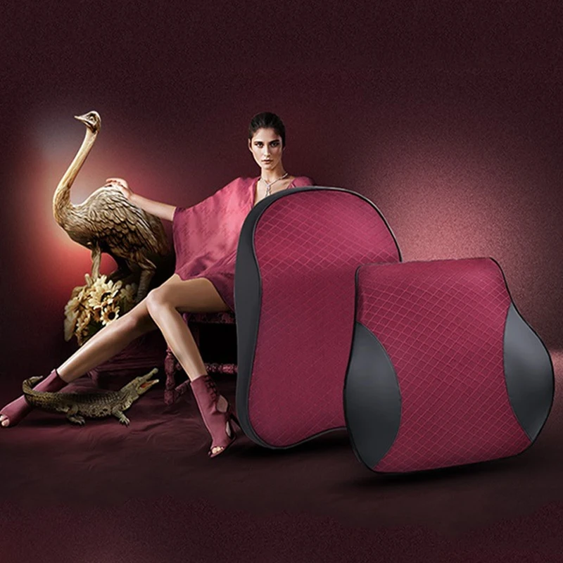 Подушка для автомобиля с эффектом памяти хлопковая дышащая Высококачественная