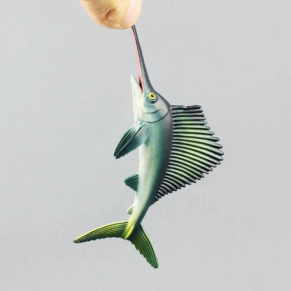 2 типа морского организма Sailfish fish swordfish модель Морская жизнь животные монстр игрушки коллекция подарок декор для спальни для детей