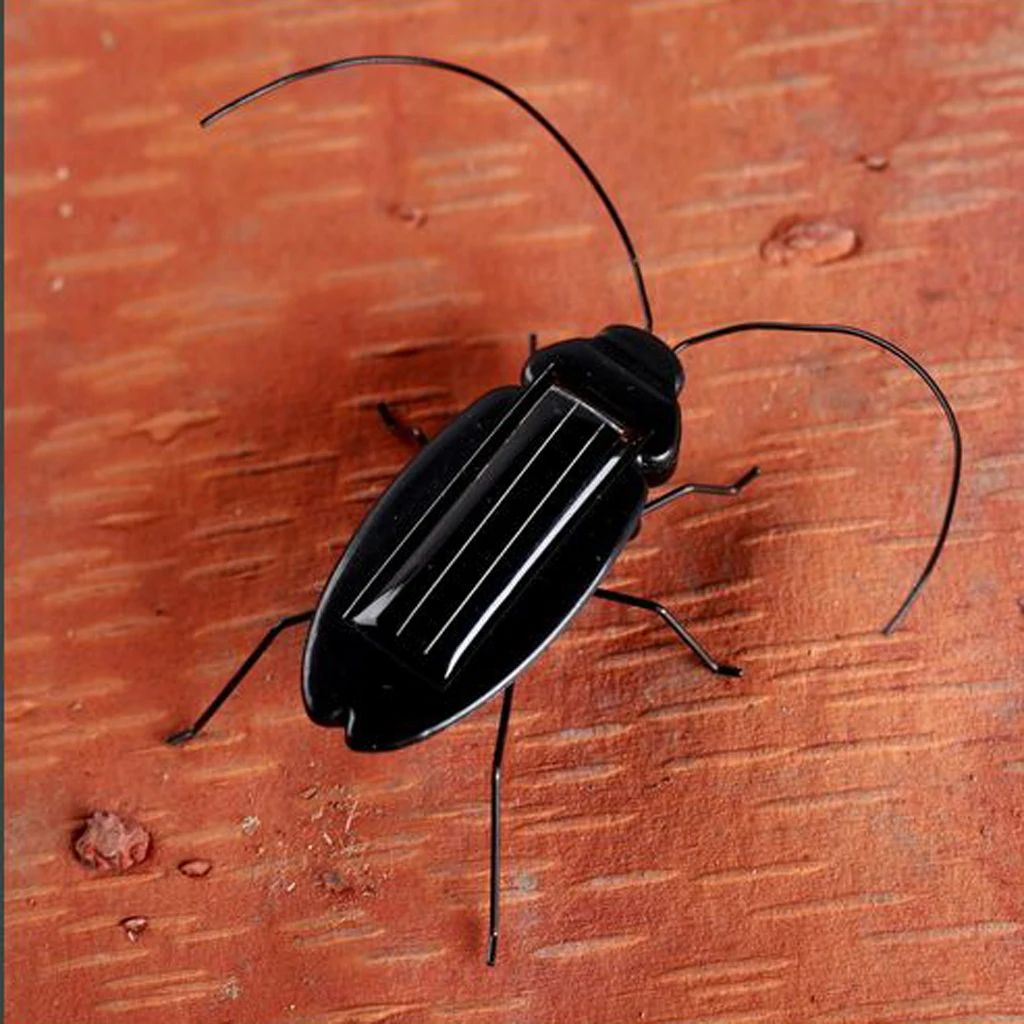 Новинка детские на солнечных батареях пластиковые имитация тараканов насекомые