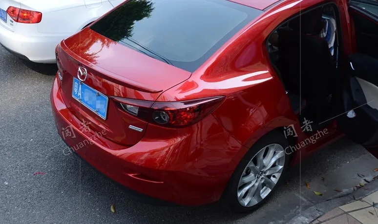 ABS задний спойлер Неокрашенный для Mazda 3
