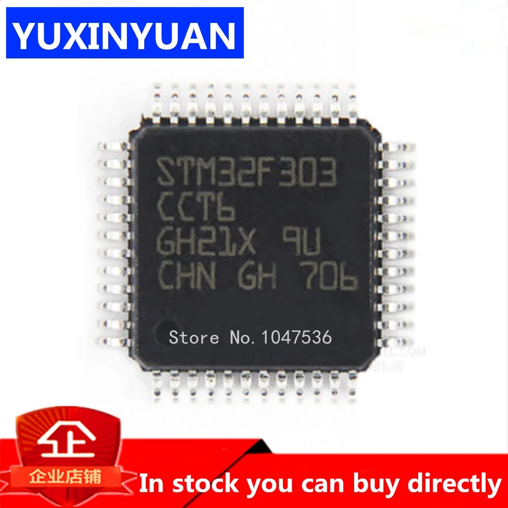 10 шт./лот STM32F303CCT6 STM32F303 QFP 48 IC MCU 32BIT 256KB FLASH 48lqfp|Интегральные схемы| |