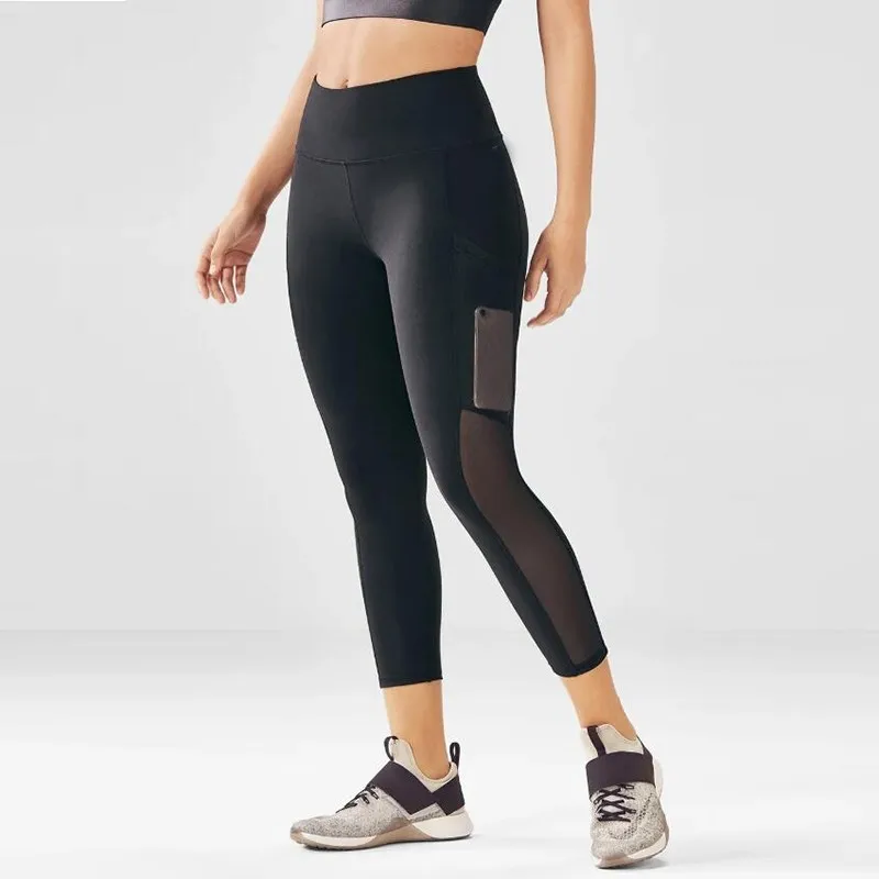 Сексуальные однотонные полые леггинсы для фитнеса новые спортивные Леггинсы с