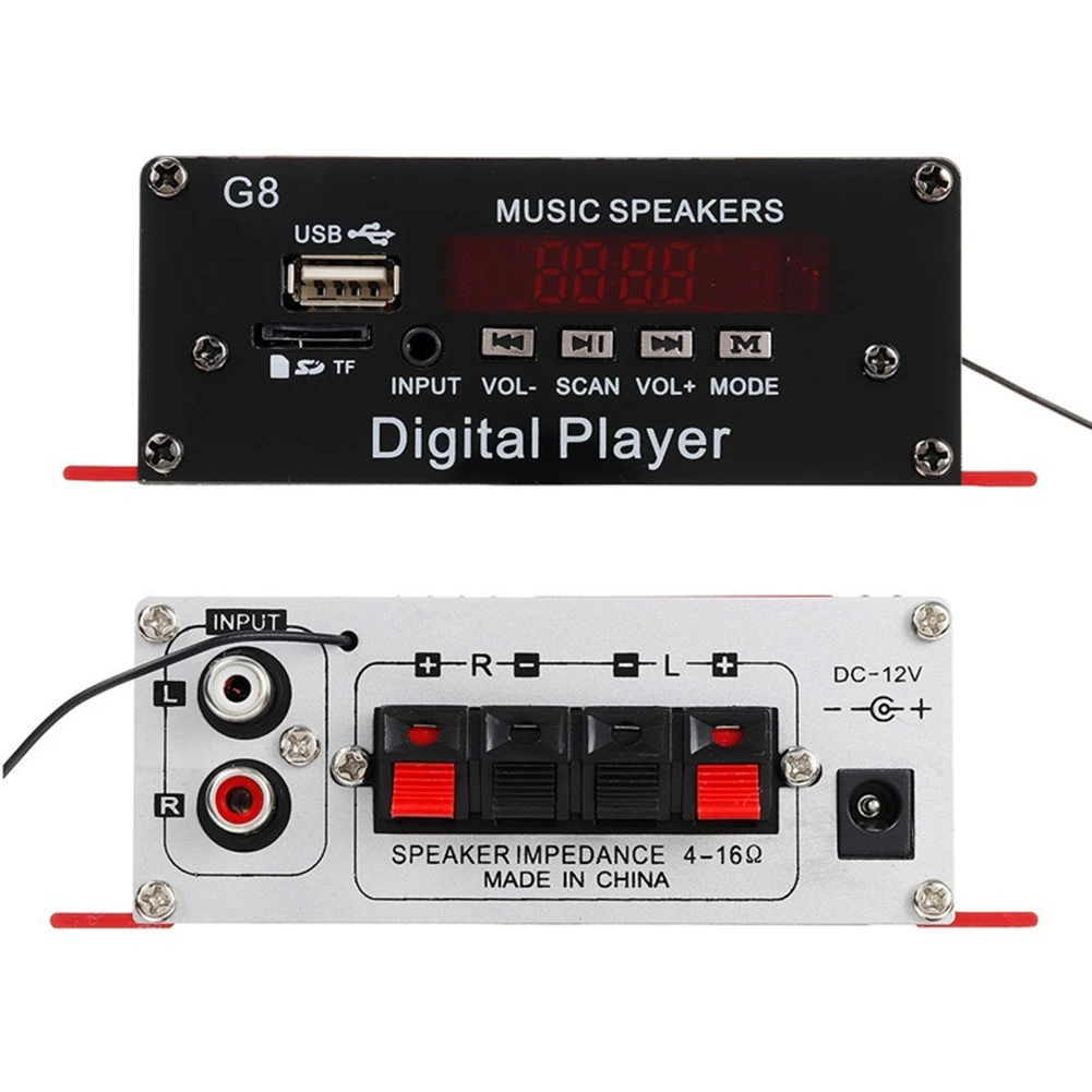 12V Авто bluetooth Стерео усилители автомобильный аудио усилитель HIFI Мощность fm радио