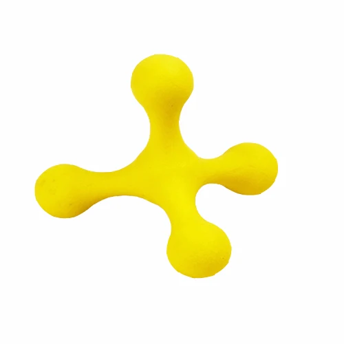 Yellow Игрушка для домашних собак игрушка для прорезывания зубов резиновое сопротивление к укусу Очистка зубов Собак Инструмент с ароматом для обучающий для собак кошек Игрушка поставщик домашних животных - Цвет: Yellow