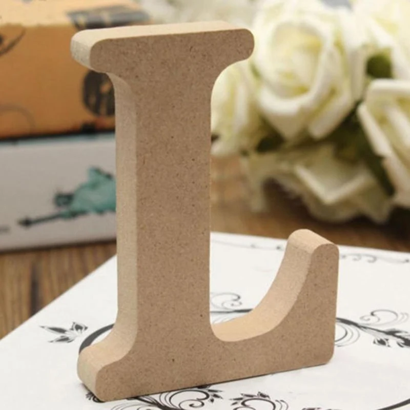 1 шт. DIY A Z и деревянные буквы подвесной домашний декоративный столик Алфавит