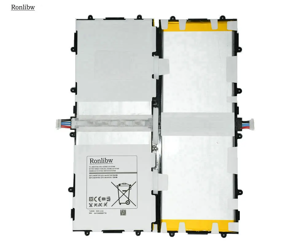 Сменный аккумулятор Ronlibw T4500E/T4500C 2 шт. 6800 мА · ч для Samsung Galaxy Tab 3 10 1 P5200 P5210 | Мобильные