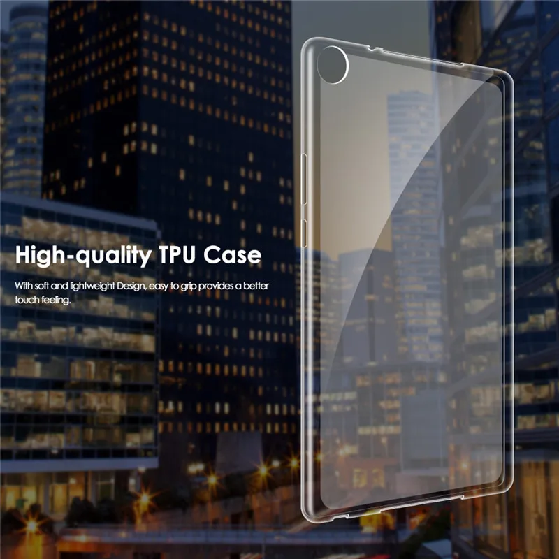 Qosea для huawei Honor Tab 5 8 0 дюймов защитный чехол из прозрачного силикона мягкий ТПУ