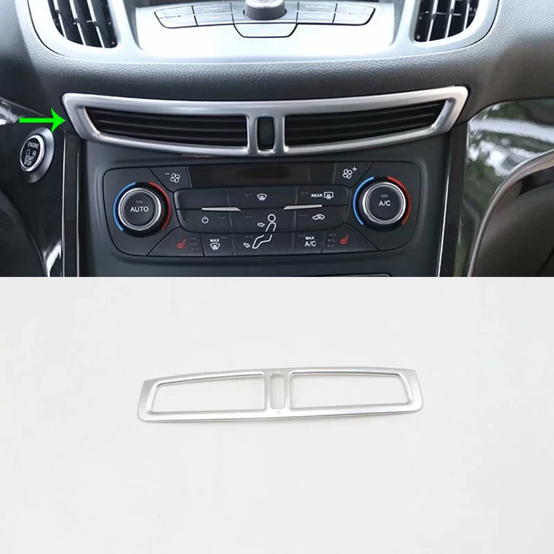 

Car Accessories Interior Decoration ABS Front Middle Down Air Vent Frame Cover Trim For Ford Kuga/Escape 2017 Car Styling