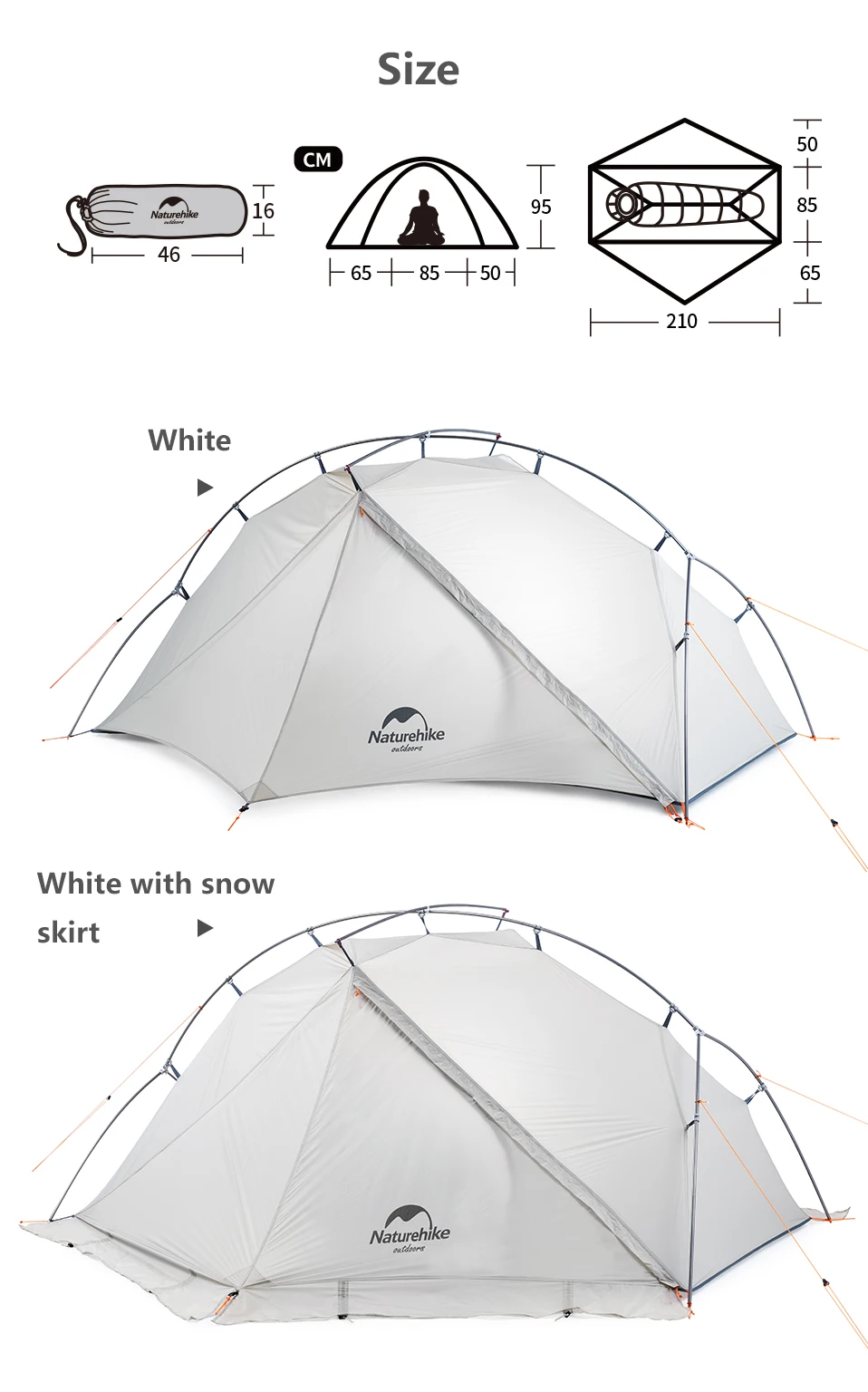 Naturehike Сверхлегкий Открытый bivouac палатка легкая установка 1 человек туристическое снаряжение 150D нейлоновые палатки с силиконовым покрытием