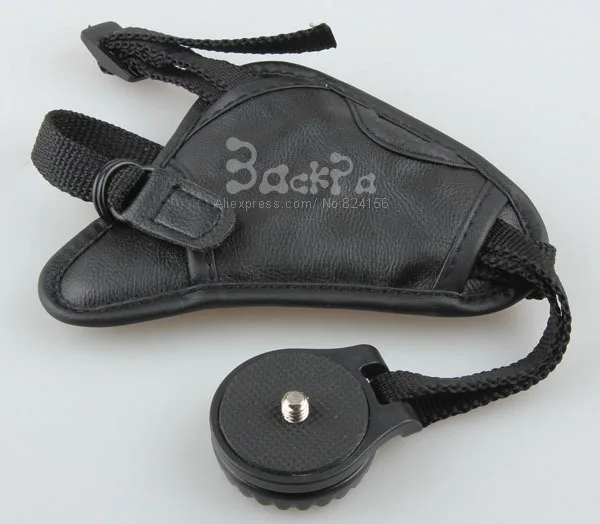 Бесплатная доставка черный портативный ремешок из искусственной кожи для камеры