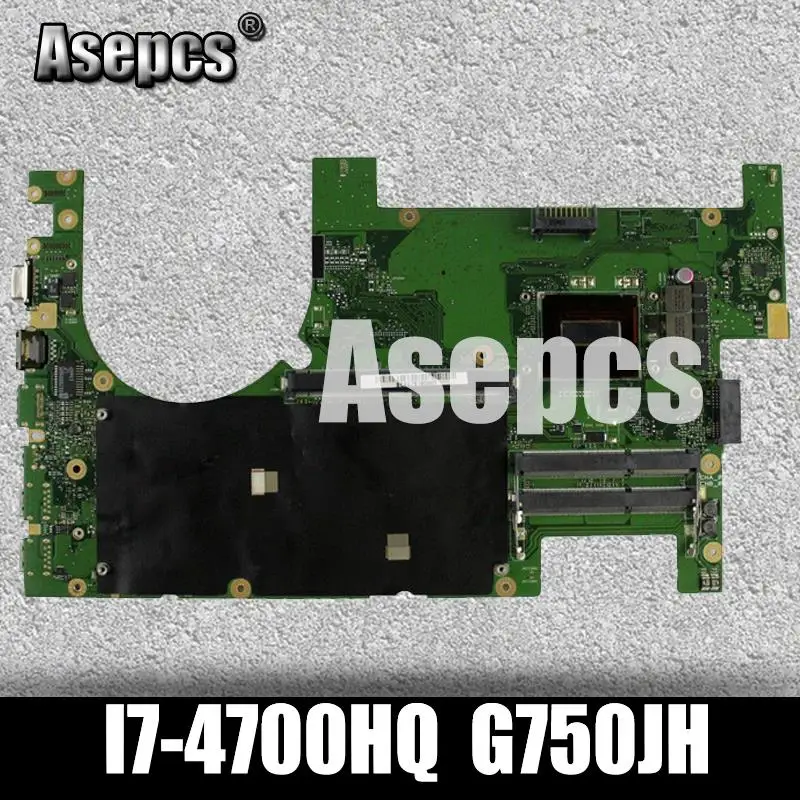 

Asepcs G750JH материнская плата для ноутбука For Asus G750JH G750JW G750JX G750J G750 тестовая оригинальная материнская плата 2D I7-4700HQ GTX780M
