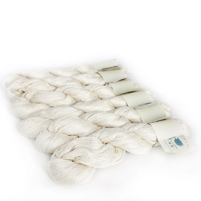 Неокрашенная пряжа из чистого шелка ручная вязка 22 цвета белый|undyed yarn|silk yarnhand