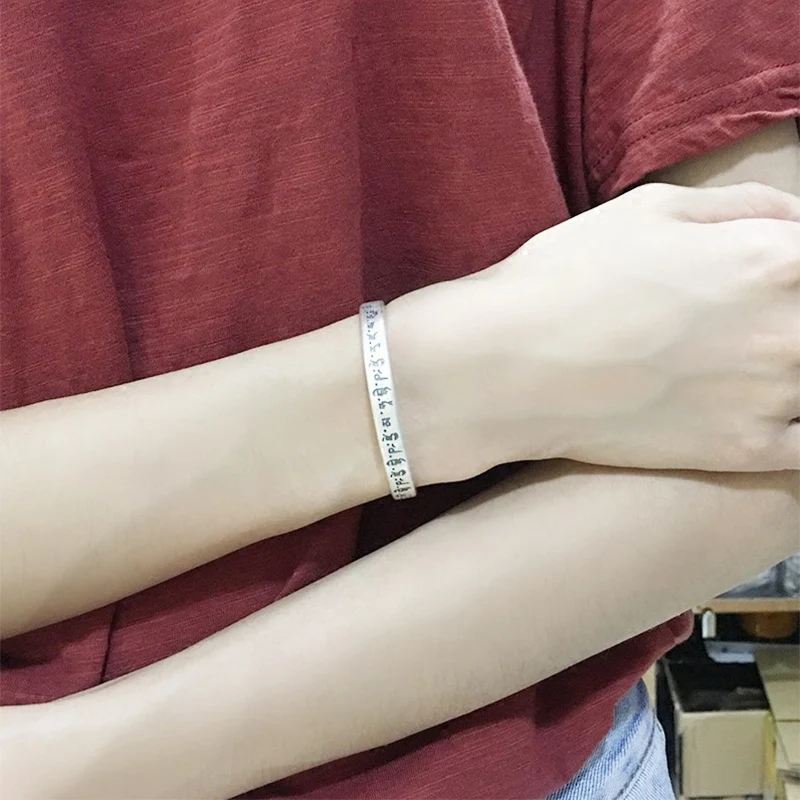 Браслет Best Friend из 100% настоящего серебра S999 ювелирные изделия для мужчин и женщин