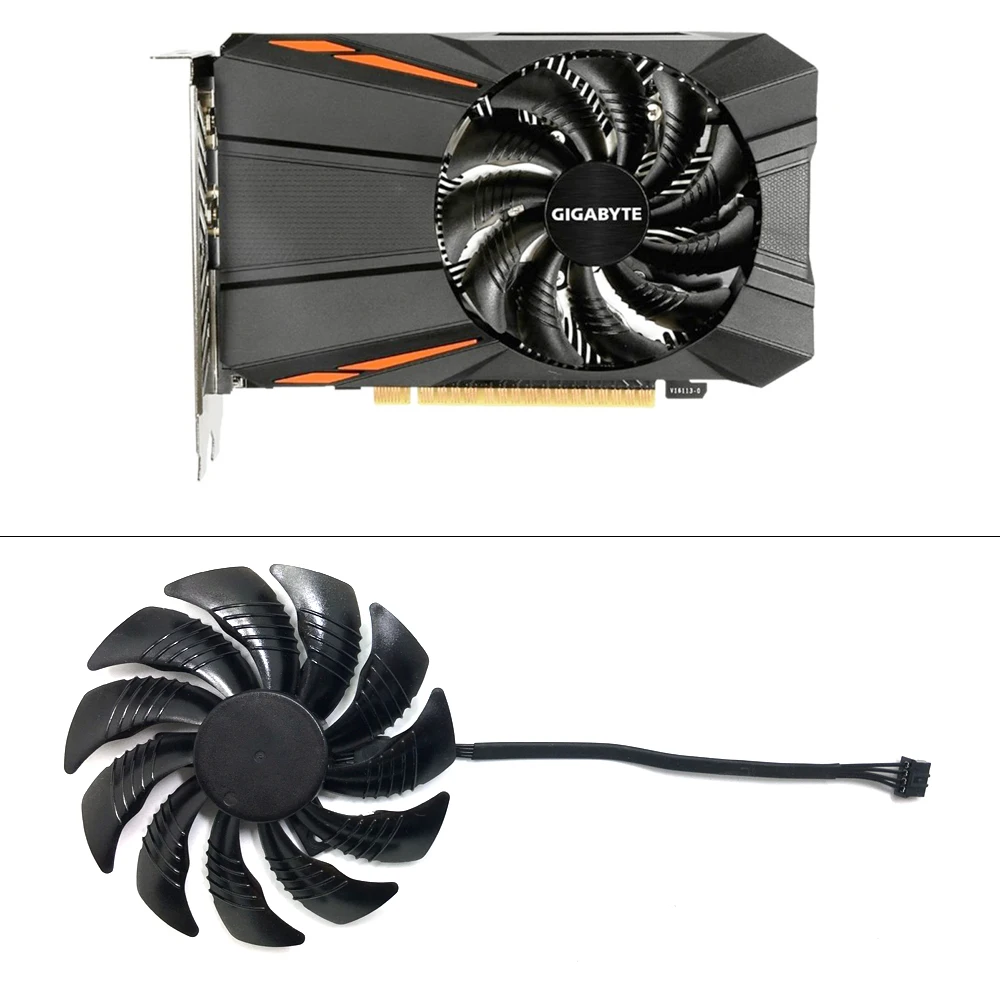 

88mm T129215SU PLD09210S12HH Fan Replace For Gigabyte Geforce GTX 1080 GTX1070 1060 1050 Ti fanITX G1 Radeon Gaming Fan Cooling